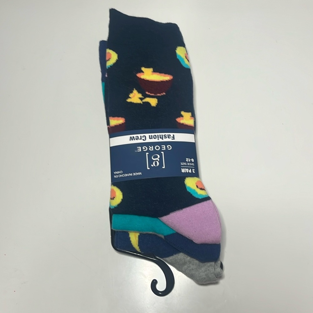 “Cinco de Mayo” themed fashion crew socks for men, shoe size 6-12, New with Tags